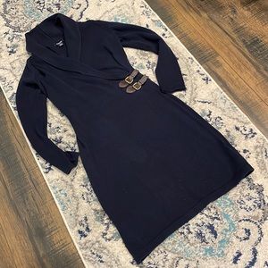 Small Chaps sweater dress- navy, GUC